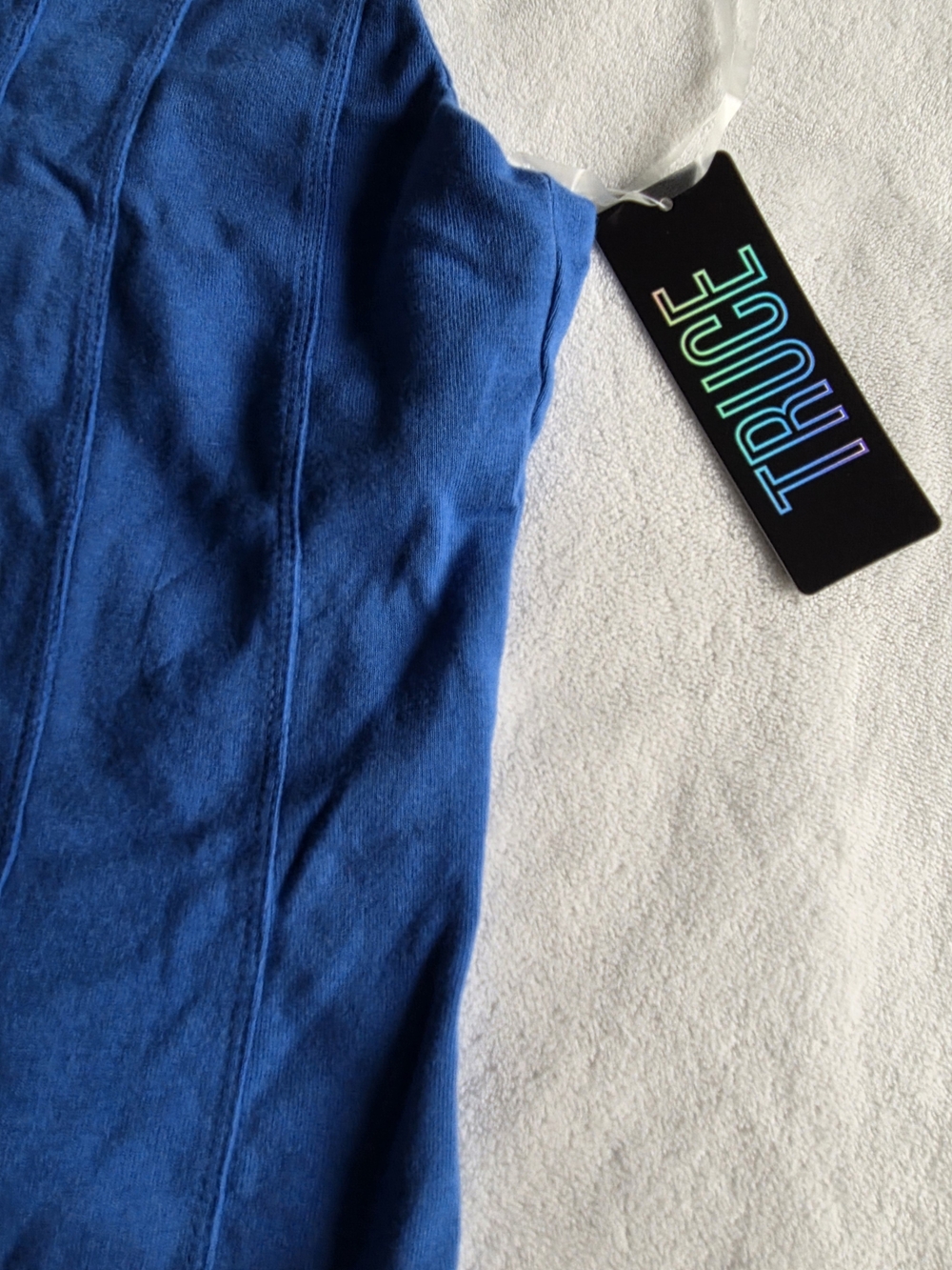 True Kids’ Cobalt Blue Ribbed Button-Front Tank - Picture 2 of 6